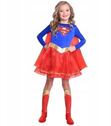 Strój dla dzieci Supergirl classic DC r. 128-140