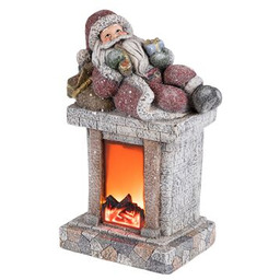 Figurka ceramiczna LED kominek 29 x 18,5 x