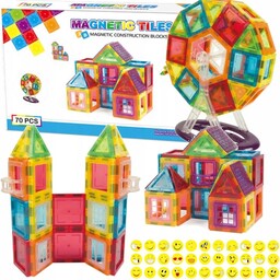 Klocki Magnetyczne Konstrukcyjne Edukacyjne Do Budowania Dla Dzieci