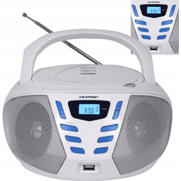 Biały boombox Blaupunkt BB7WH CD/MP3/USB/AUX radio Fm Pll