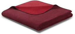Biederlack Koc Doubleface Purpur-Rot
