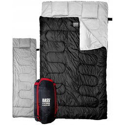 Duży Śpiwór Dwuosobowy Kołdra 2W1 220X150Cm Podwójny Turystyczny