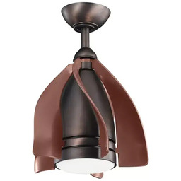Kichler Lampowentylator Terna brązowy czarny KLF-TERNA-15-BB LED10W 4000K