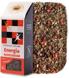 Herbata ziołowa naturalna energia pobudzająca suplement diety guarana