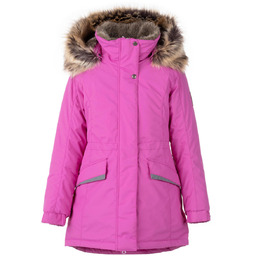 Dziewczęca Kurtka/Parka ocieplana ELLA różowa Lenne r.152