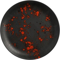 TALERZ PŁYTKI BLOOM 19 cm CZARNY PORCELANA FINE