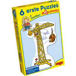 HABA 3901 6 Little Hand Puzzles Construction, Multi-Coloured