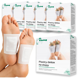 60x Plastry Oczyszczające z Toksyn na Stopy Detox