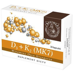 D3 + K2 (MK7) Witaminy Ojca Grzegorza, 30kaps.
