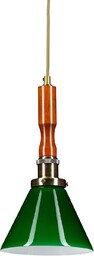 Relaxdays, Wielokolorowa lampa wisząca Vintage, 1-żarówkowa, lampa wisząca