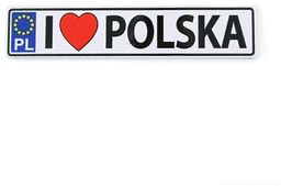 Magnes metalowy tablica rejestracyjna Polska