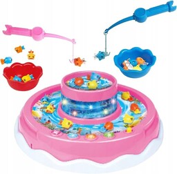 Gra HAPPY FISHING Łowienie rybek, rybki (różowa), Gra