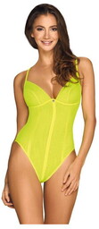 Uwodzicielskie body Neonia żółteS/M