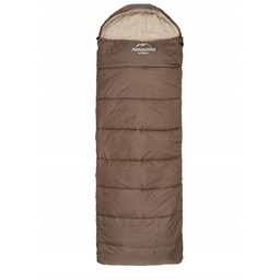 Naturehike Śpiwór turystyczny U250S NH20MSD07 190x75cm brązowy prawy