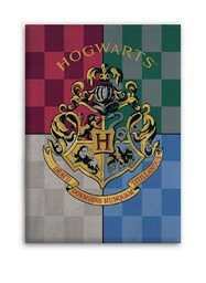 Koc Polarowy Narzuta Harry Potter Hogwarts 100X140