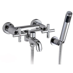 Bateria wannowa retro, kompletna chrom,Modern