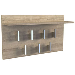 Edinos Półka z wieszakami na ubrania dąb sonoma