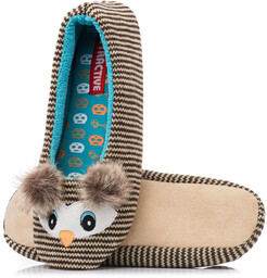 Baletki domowe kapcie damskie SOWY na śmieszny prezent