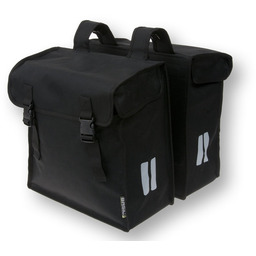 Basil, Sakwa miejska podwójna, Mara XXL, czarny, 47L