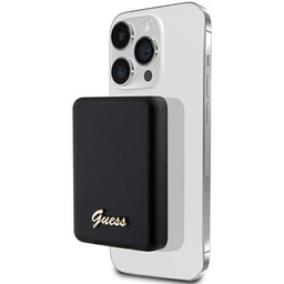 Guess Powerbank Indukcyjny Magsafe Metal Script Logo 15W