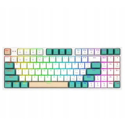 Klawiatura mechaniczna Redragon K643 Pro Red Switch Biało-Zielona