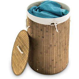 Relaxdays 10019051_126 Kosz Na Pranie Z Bambusa, Pojemność
