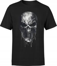Koszulka męska z czaszką Punisher gotycka czaszka heavy