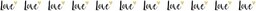 Rayher 50189000 Washi Tape Love z drukiem foliowym,