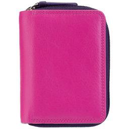 Kolorowy portfelik skórzany Visconti RB-53 RFID - jagodowy