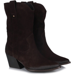 Botki kowbojki damskie Gamis 8074 - G145 czekoladowe