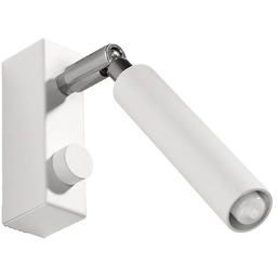 Lumes Biały kinkiet tuba z regulacją - EX718