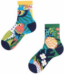 Todo Socks Papagayo Kids,, Papuga, Ananas, Liczi, Kolorowe