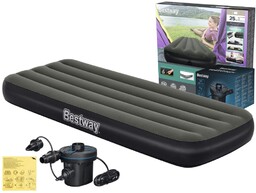 Materac Dmuchany Jednoosobowy 76x185x25 Bestway 6713K + Pompka