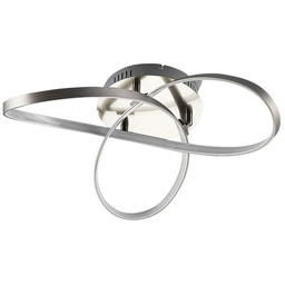 Lindby - Saliha Lampa Sufitowa Nickel/White