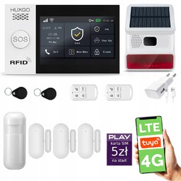 Alarm bezprzewodowy WiFi Gsm 4G Lte z aplikacją