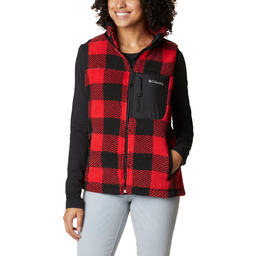 Columbia West Bend Vest 1939914658, Kobieta, Bezrękawnik, Czerwony