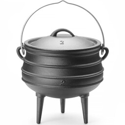 Kociołek żeliwny garnek myśliwski nad ognisko do zup