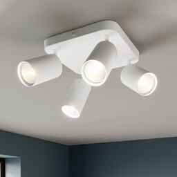 Lampa sufitowa Eye Spot 4-punktowa kwadratowa, biała Nowodvorski