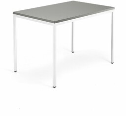 Biurko QBUS, 4 nogi, 1200x800 mm, biała rama,
