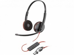 POLY Słuchawki Blackwire 3220 Stereo USB-C Headset +USB-C/A