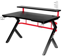 HUZARO Biurko gamingowe Hero 5.0 Czarno-czerwony