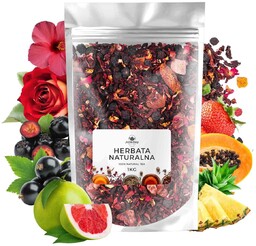 Herbata owocowa Truskawkowa Margarita 1kg truskawki hibiskus