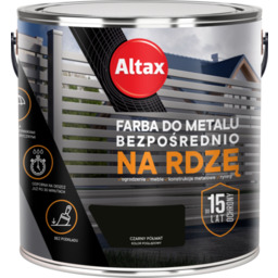 Farba do metalu 2,5 l czarny półmat Altax