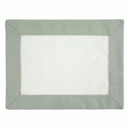 Eurofirany Obrus podkładka 30x40 Sylvia naturalny oliwkowa lamówka