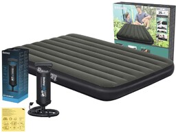Materac Dmuchany Dwuosobowy 137x191x25 Bestway 6713M + Pompka