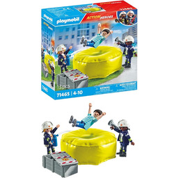 PLAYMOBIL Action Heroes 71465 Strażacy z poduszką powietrzną,