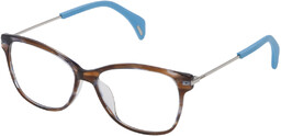 Okulary POLICE VPL729530J22. Okulary, Kolor brązowy błękitny. Kobieta.