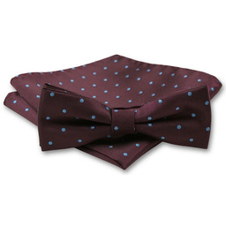 Elegancka Mucha Męska - Alties - Bordo