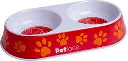 Petface Melamina podwójna miska na karmę dla kotów