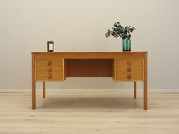 Pakamera Biurko jesionowe, duński design, lata 70, produkcja: